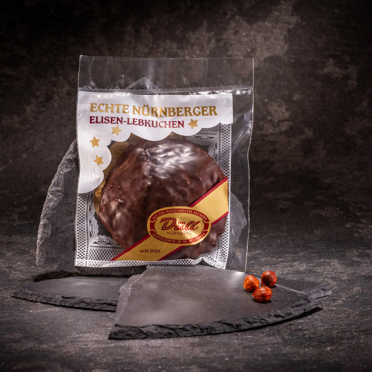 Lebküchnerei Düll Elisen Lebkuchen  Zartbitterschokolade 100g Feinkost Schmitz