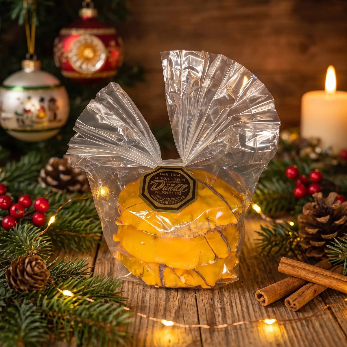 Lebküchnerei Düll 3er Beutel Elisenlebkuchen Orangenglasur 300g - Feinkost Schmitz