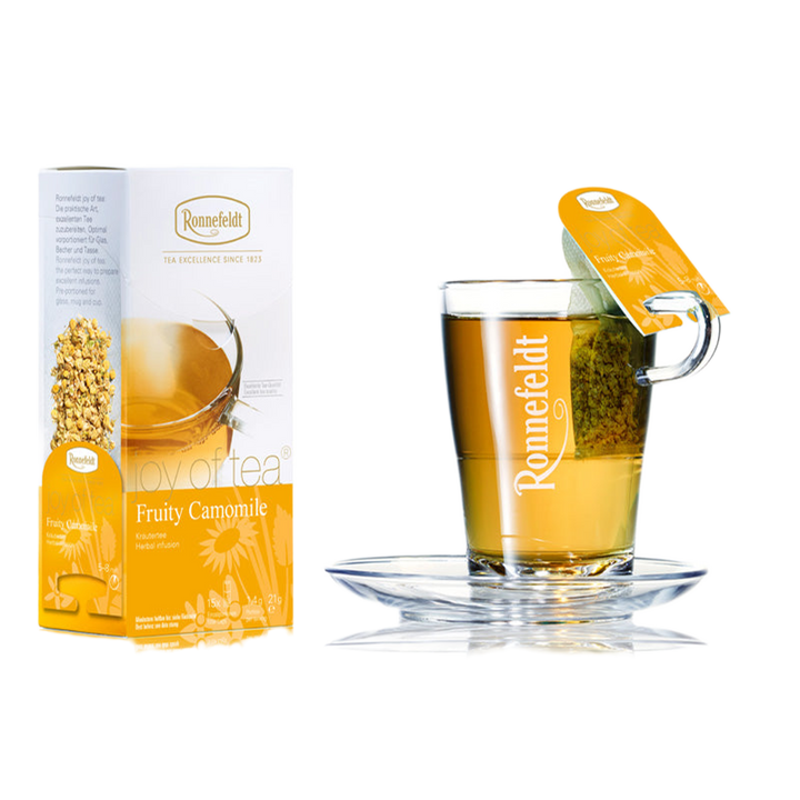 Ronnefeldt Joy of Tea Fruity Camomile – einzeln kuvertierte Seidenbeutel