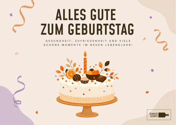 Grusskarte "Geburtagskuchen"