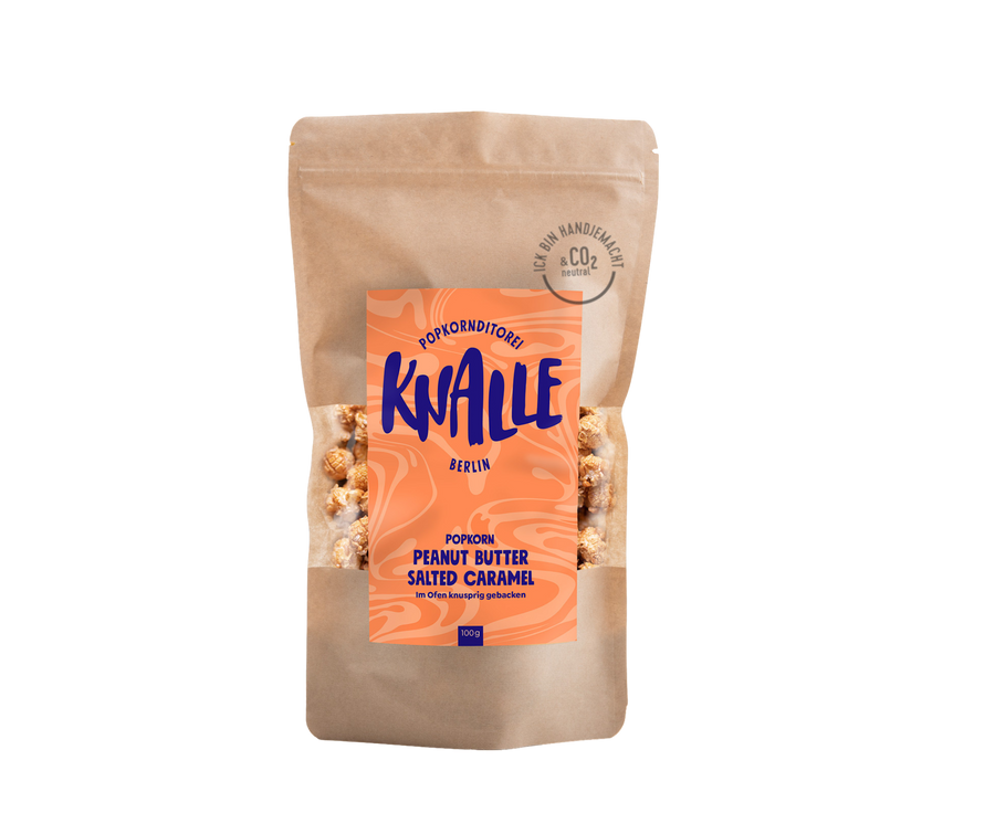 Knalle Popkorn Erdnussbutter & Salzkaramell