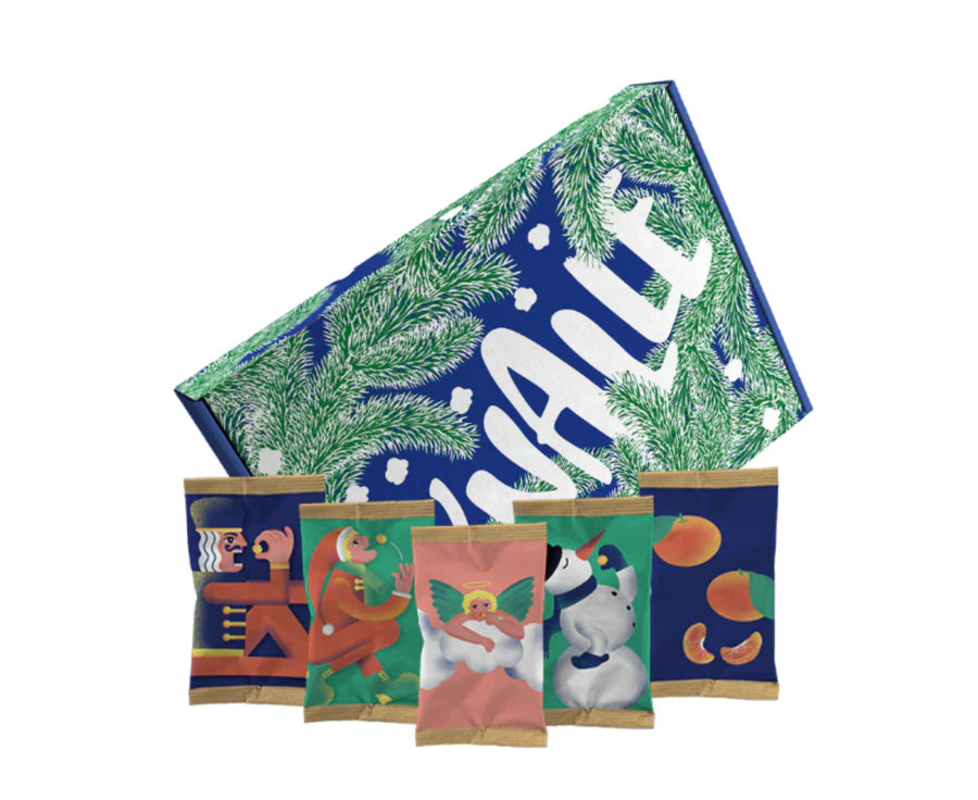 Knalle Popkorn Maxibrief mit 5 kleinen Popkorntüten