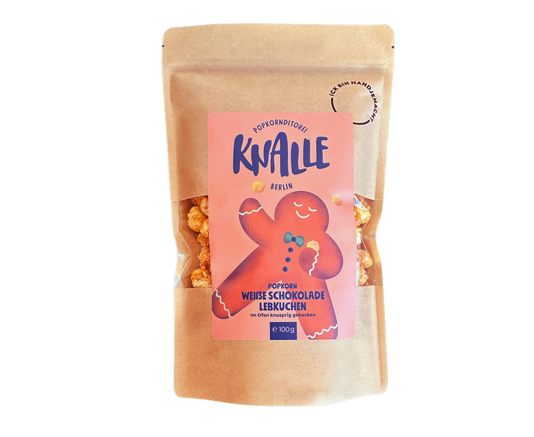 Knalle Popkorntüte Weisse Schokolade & Lebkuchen