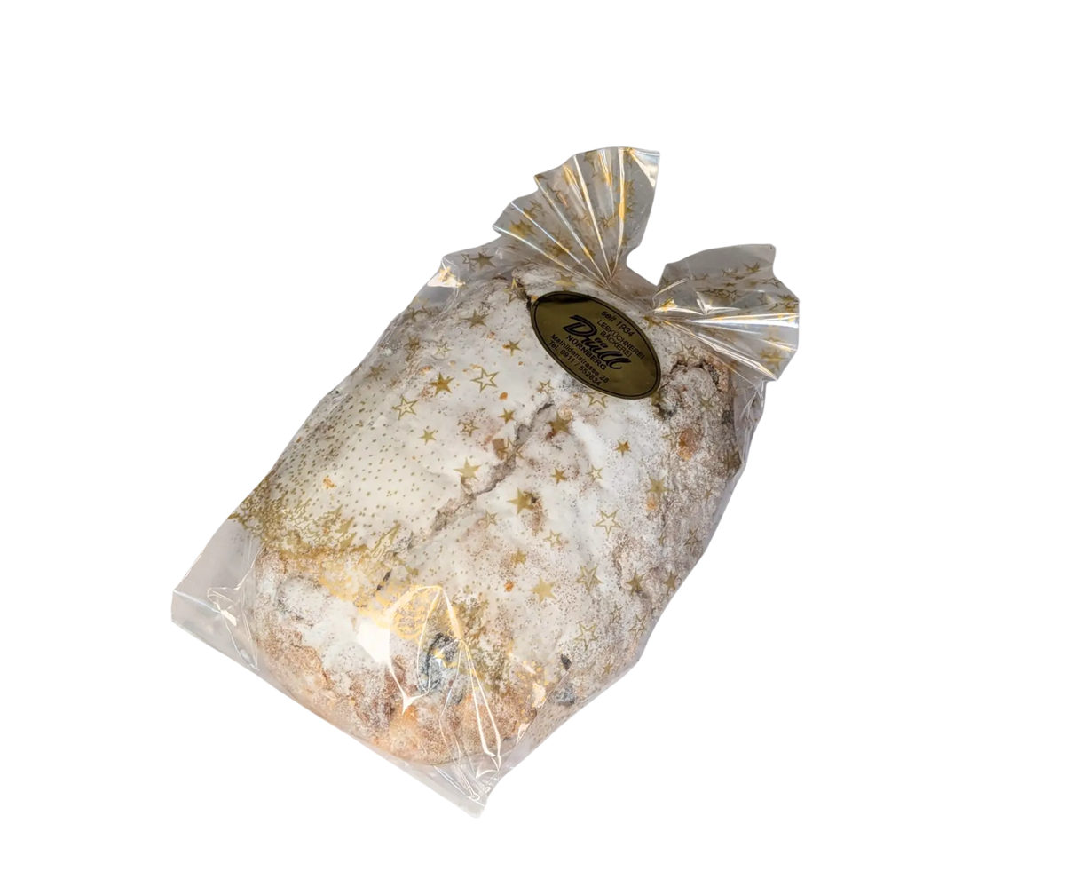 Lebküchnerei Düll Premium Christstollen mit Marzipan, angeschnitten - Feinkost Schmitz