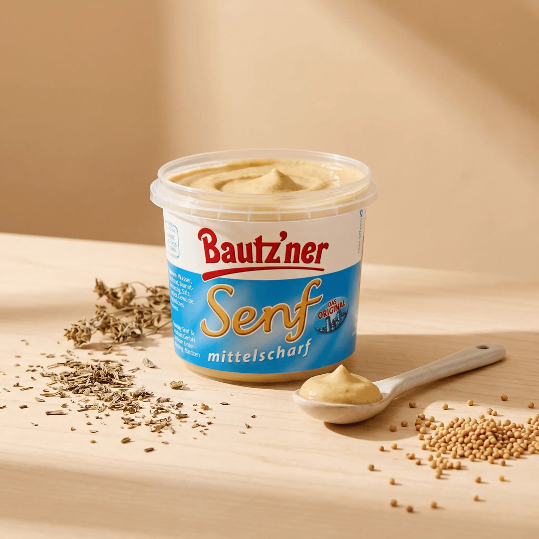 Bautzner Senf mittelscharf 200ml - Feinkost Schmitz