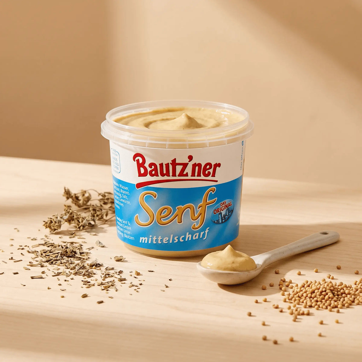 Bautzner Senf mittelscharf 200ml - Feinkost Schmitz
