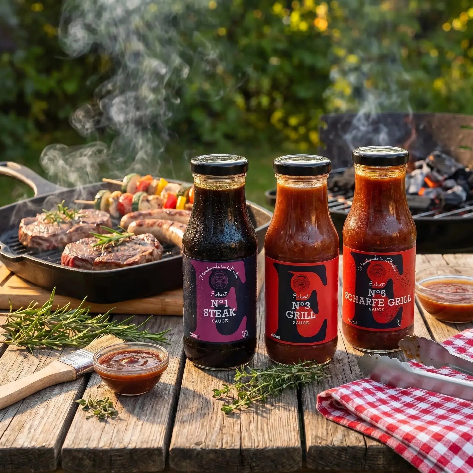 Degustationsset Eckart Grillsaucen, 3 saucen à 250ml