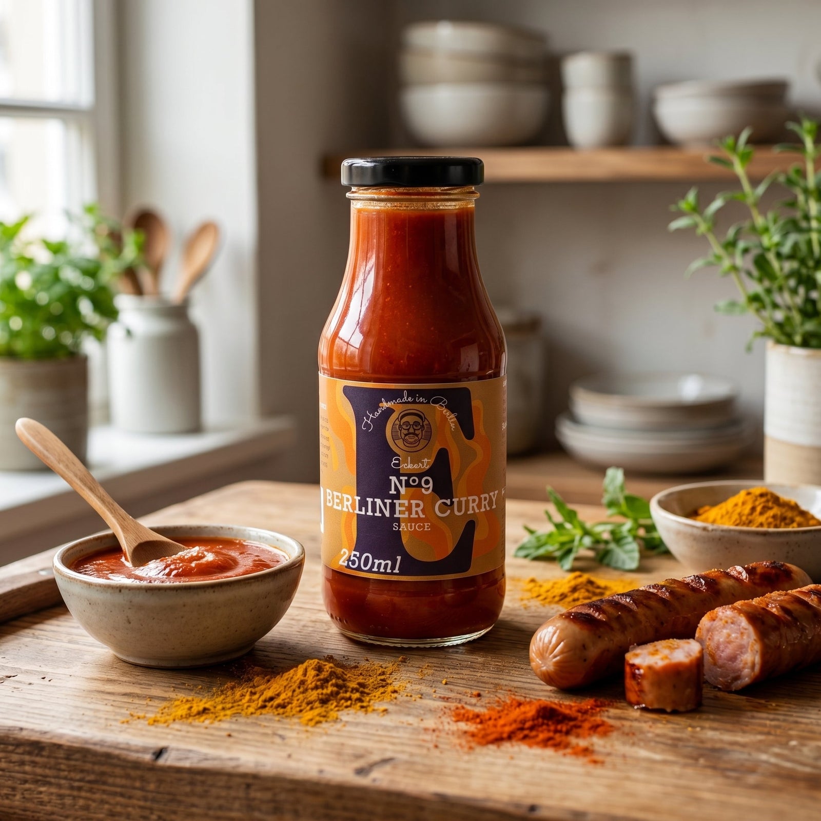 Eckart Saucen Nr. 9 - Berliner Curry Sauce 250 ml VEGAN - Feinkost Schmitz