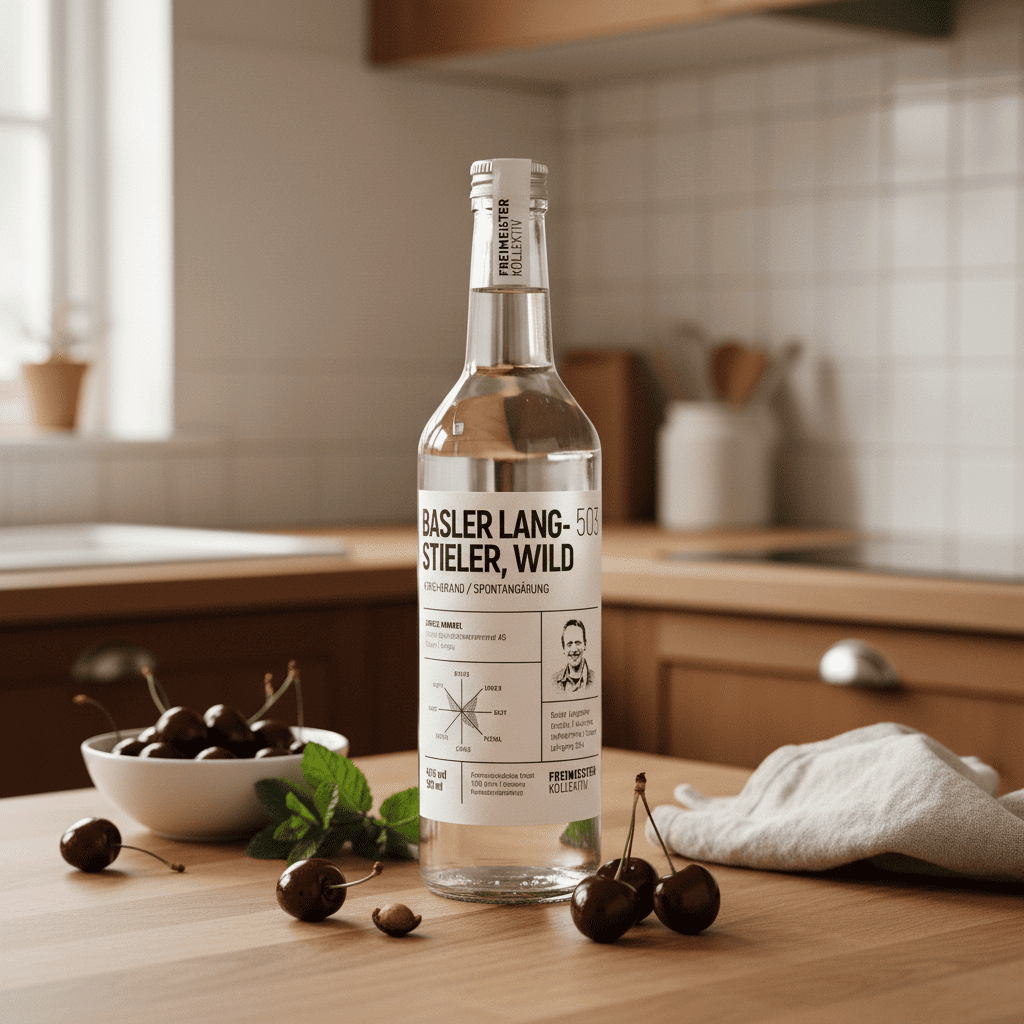 Freimeisterkollektiv Basler Langstieler Wild 503 – Kirschbrand 0.5l / 43% vol. - Feinkost Schmitz