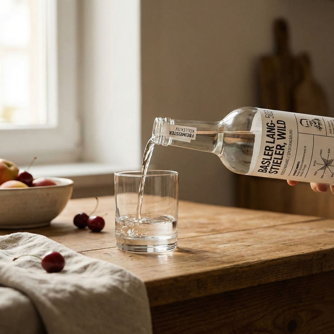 Freimeisterkollektiv Basler Langstieler Wild 503 – Kirschbrand 0.5l / 43% vol. - Feinkost Schmitz