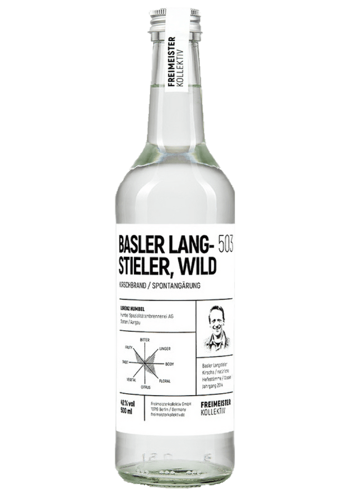 Freimeisterkollektiv Basler Langstieler Wild 503, – Kirschbrand 0.5L / 43% vol. - Feinkost Schmitz