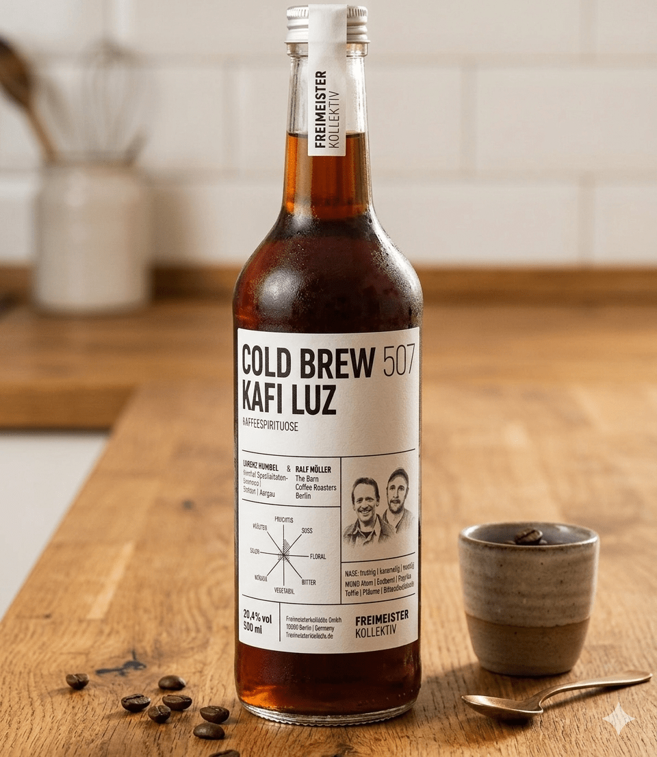 Freimeisterkollektiv Cold Brew Kafi Luz, 0.5l / 20.4 % vol. - Feinkost Schmitz