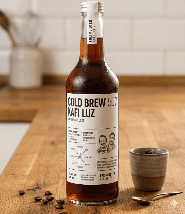 Freimeisterkollektiv Cold Brew Kafi Luz, 0.5l / 20.4 % vol. - Feinkost Schmitz