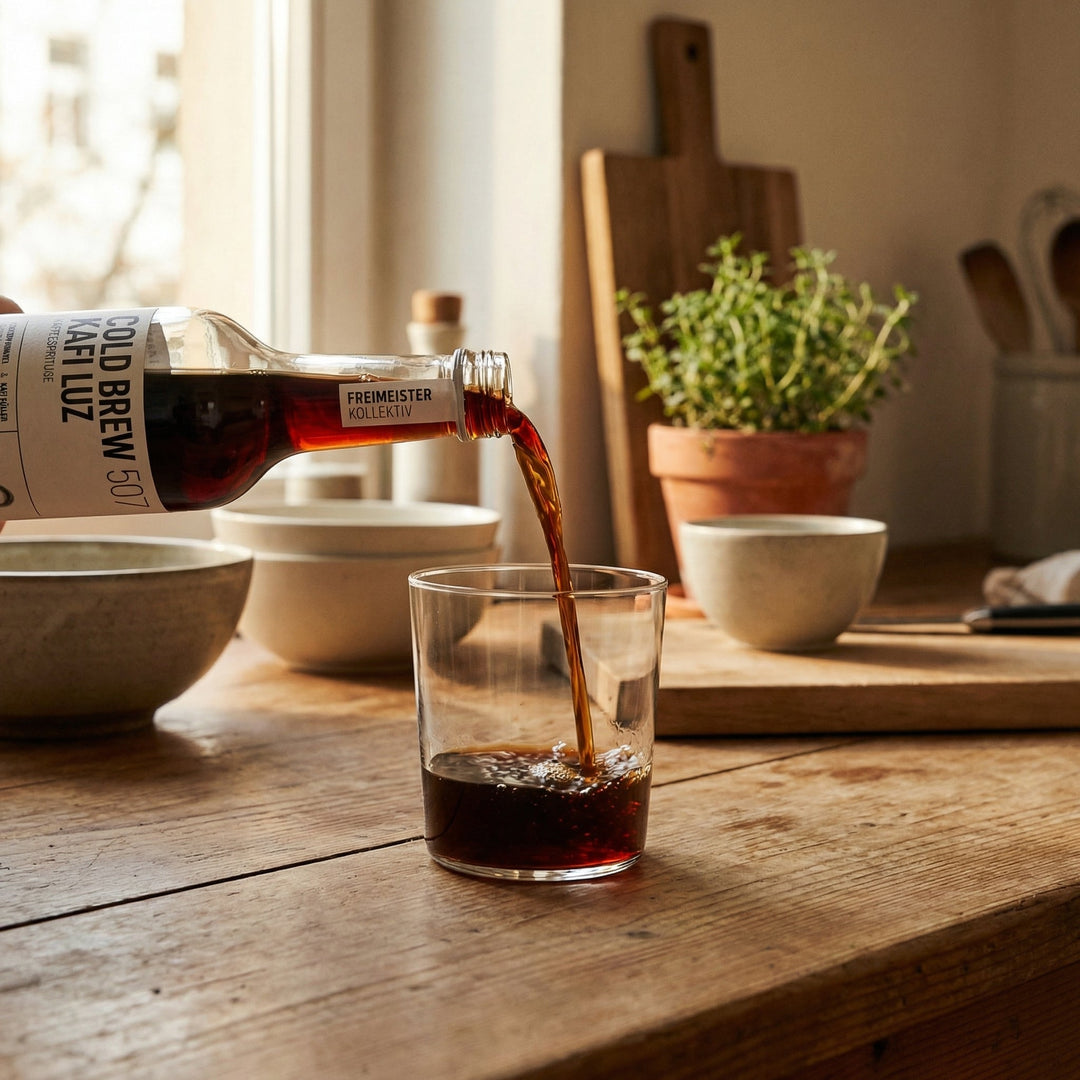 Freimeisterkollektiv Cold Brew Kafi Luz, 0.5l / 20.4 % vol. - Feinkost Schmitz