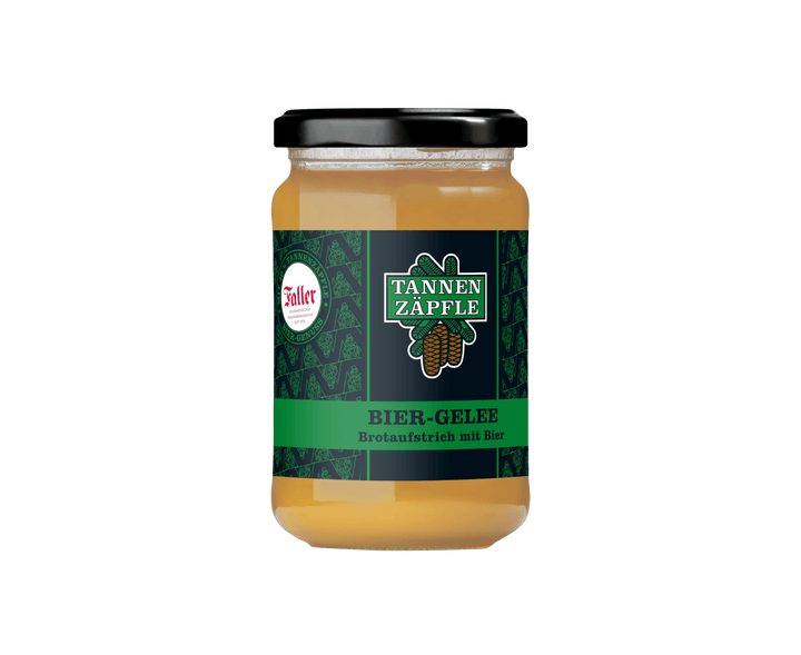 Genussmanufaktur Falle Tannenzäpfle Bier - Gelee Brotaufstrich 330g VEGAN - Feinkost Schmitz