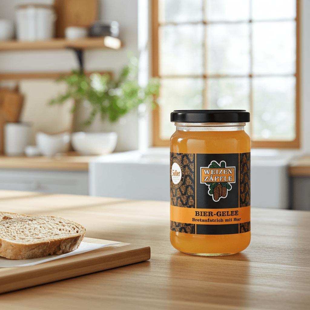 Genussmanufaktur Faller Hefeweizen Bier Gelee Brotaufstrich 330g VEGAN - Feinkost Schmitz