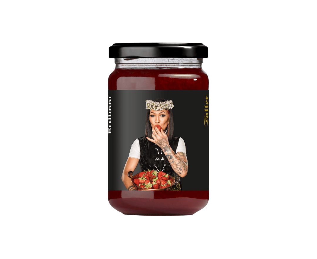 Genussmanufaktur Faller Konfitüre Erdbeer 330g VEGAN - Feinkost Schmitz