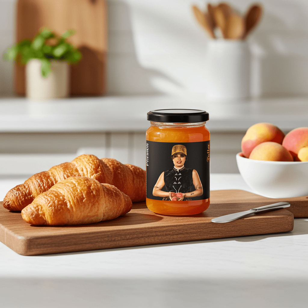 Genussmanufaktur Faller Pfirsich Konfitüre mit Weinbergpfirsich 330g VEGAN - Feinkost Schmitz