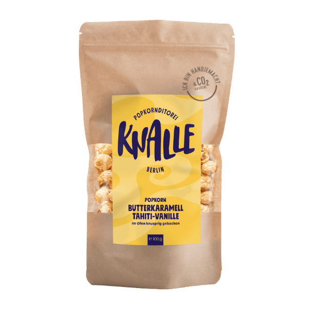 Knalle Popkorn Butterkaramell Tahiti - Vanille - Feinkost Schmitz