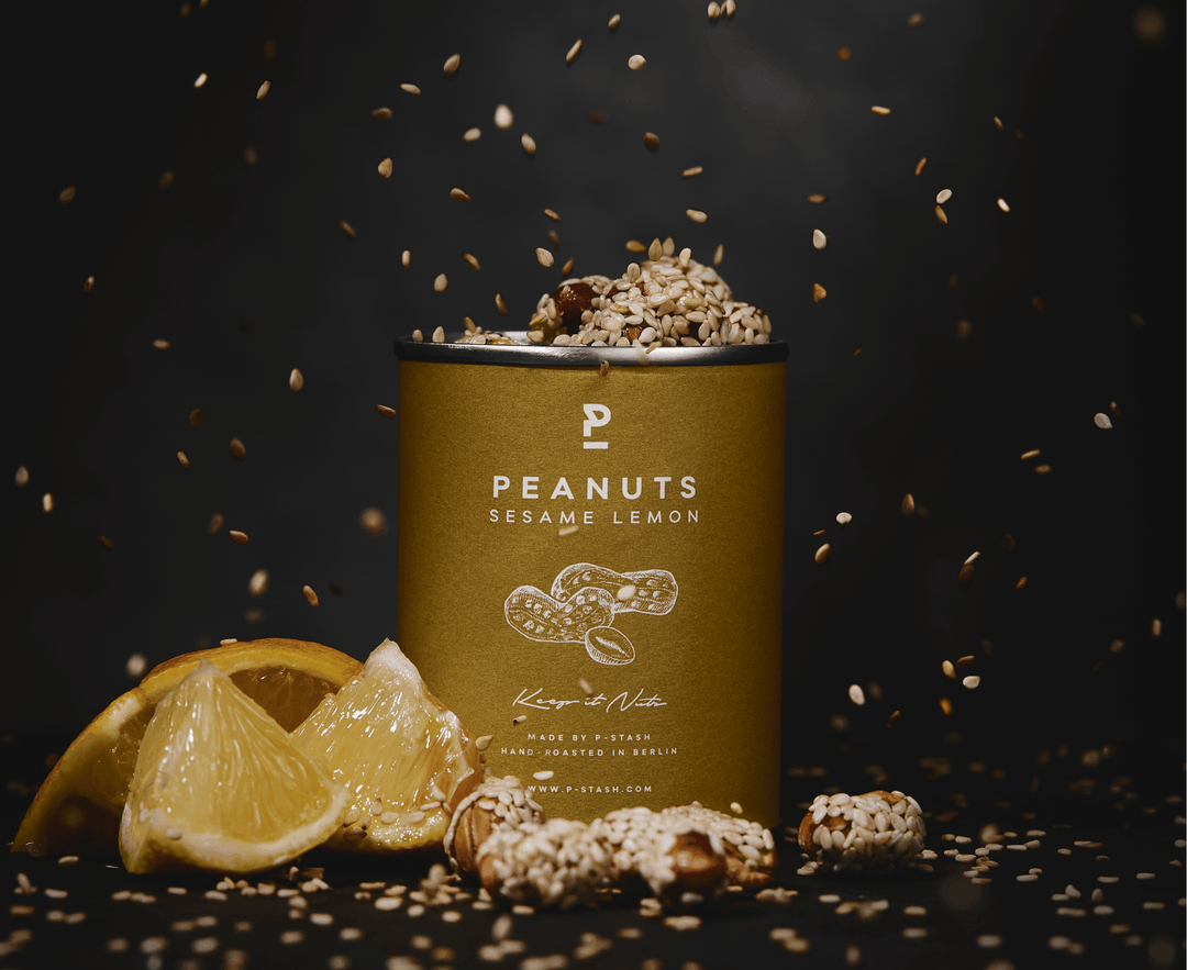P - Stash Erdnuss - Sesam Zitrone 60g - Feinkost Schmitz