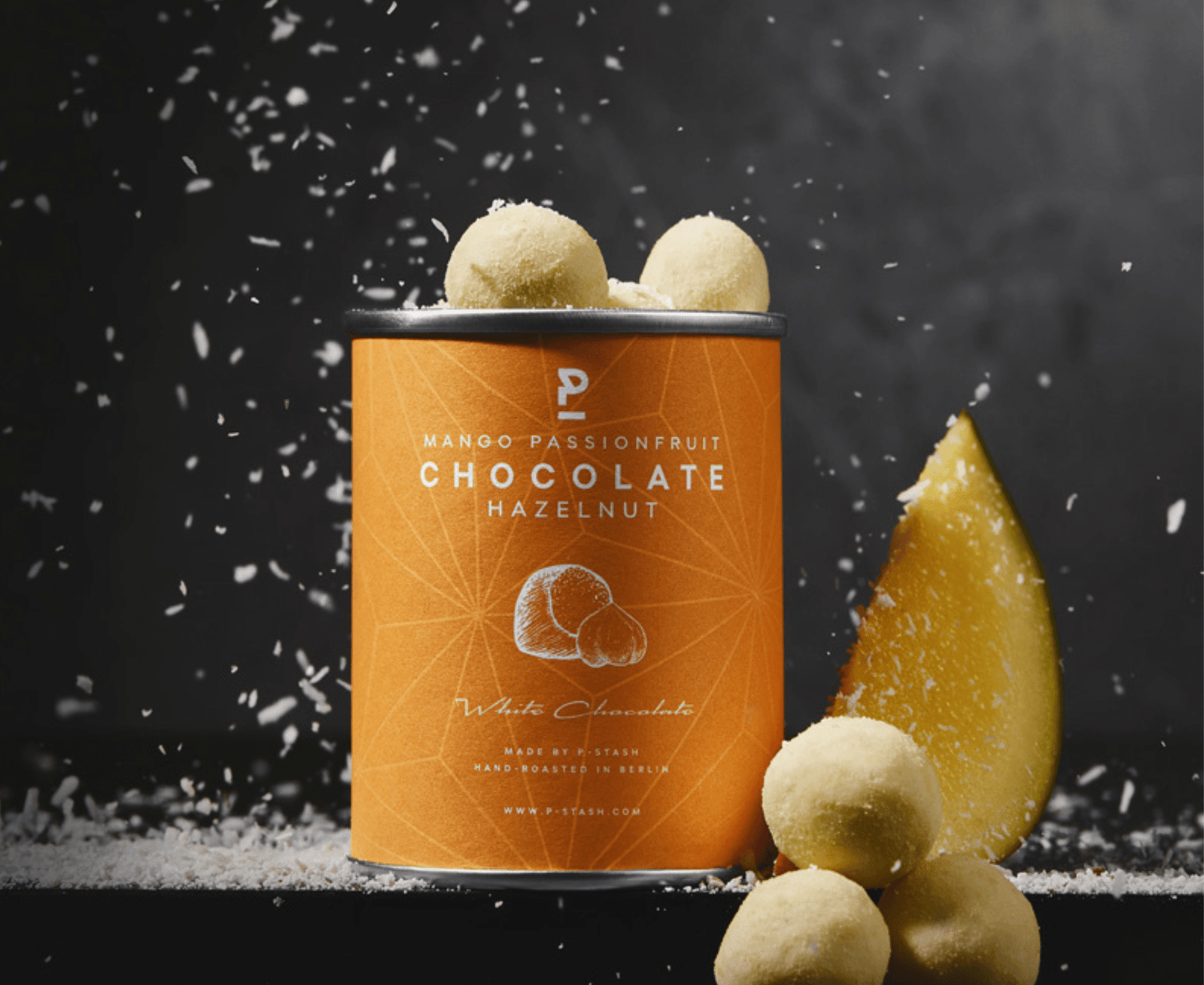 P - Stash Haselnüsse - weisse Schokolade Mango Passionsfrucht 60g - Feinkost Schmitz