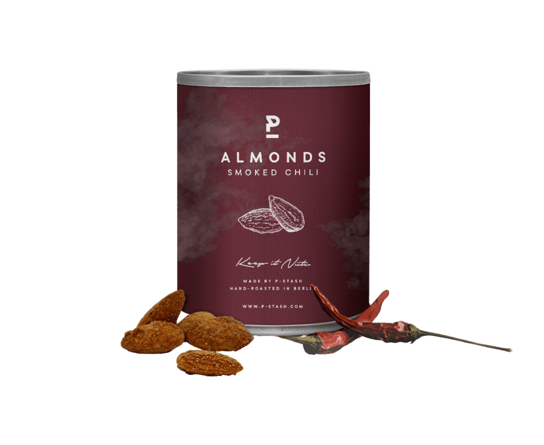 P - Stash Mandeln - Smoked Chili 60g - Feinkost Schmitz