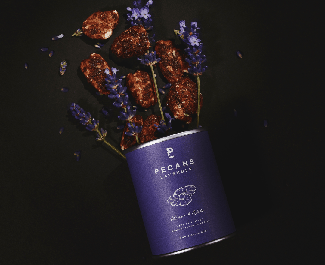 P - Stash Pekannüsse - Honig mit Lavendel 60g - Feinkost Schmitz