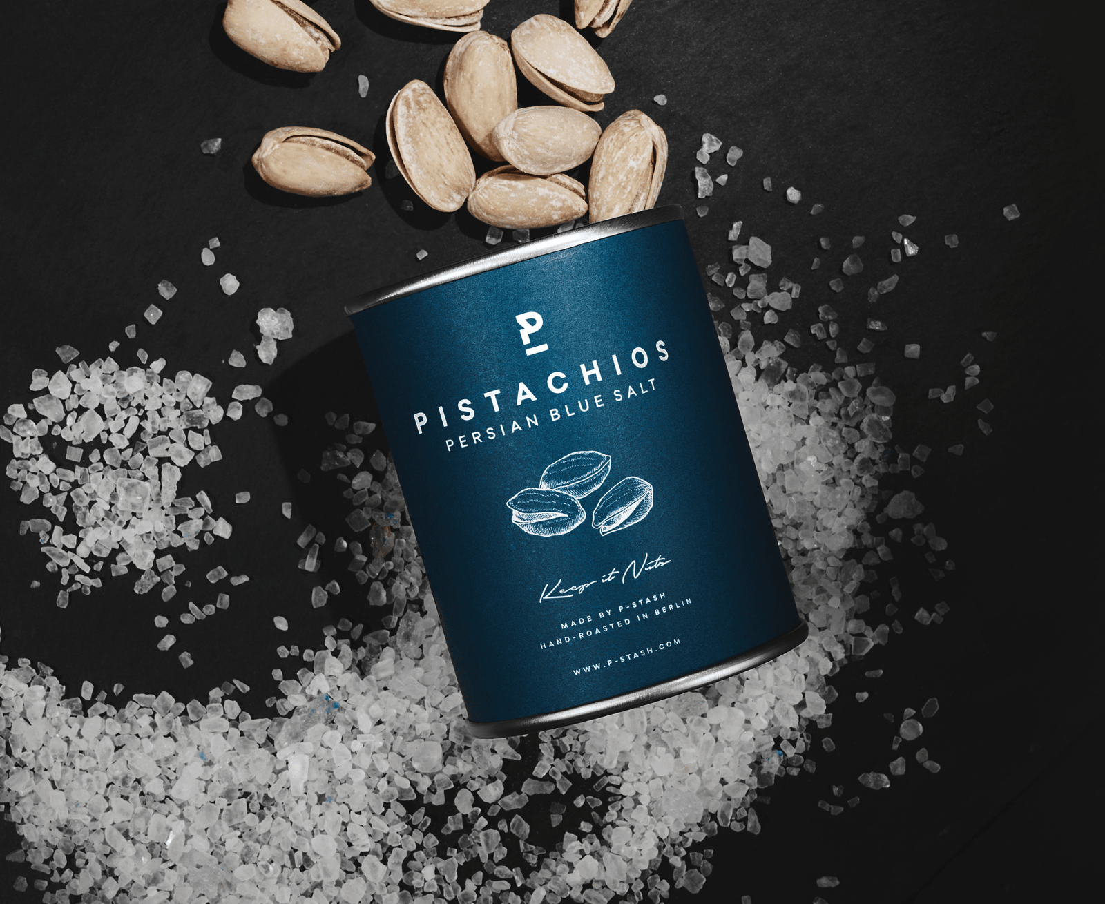 P - Stash Pistazien - Blausalz 50g - Feinkost Schmitz