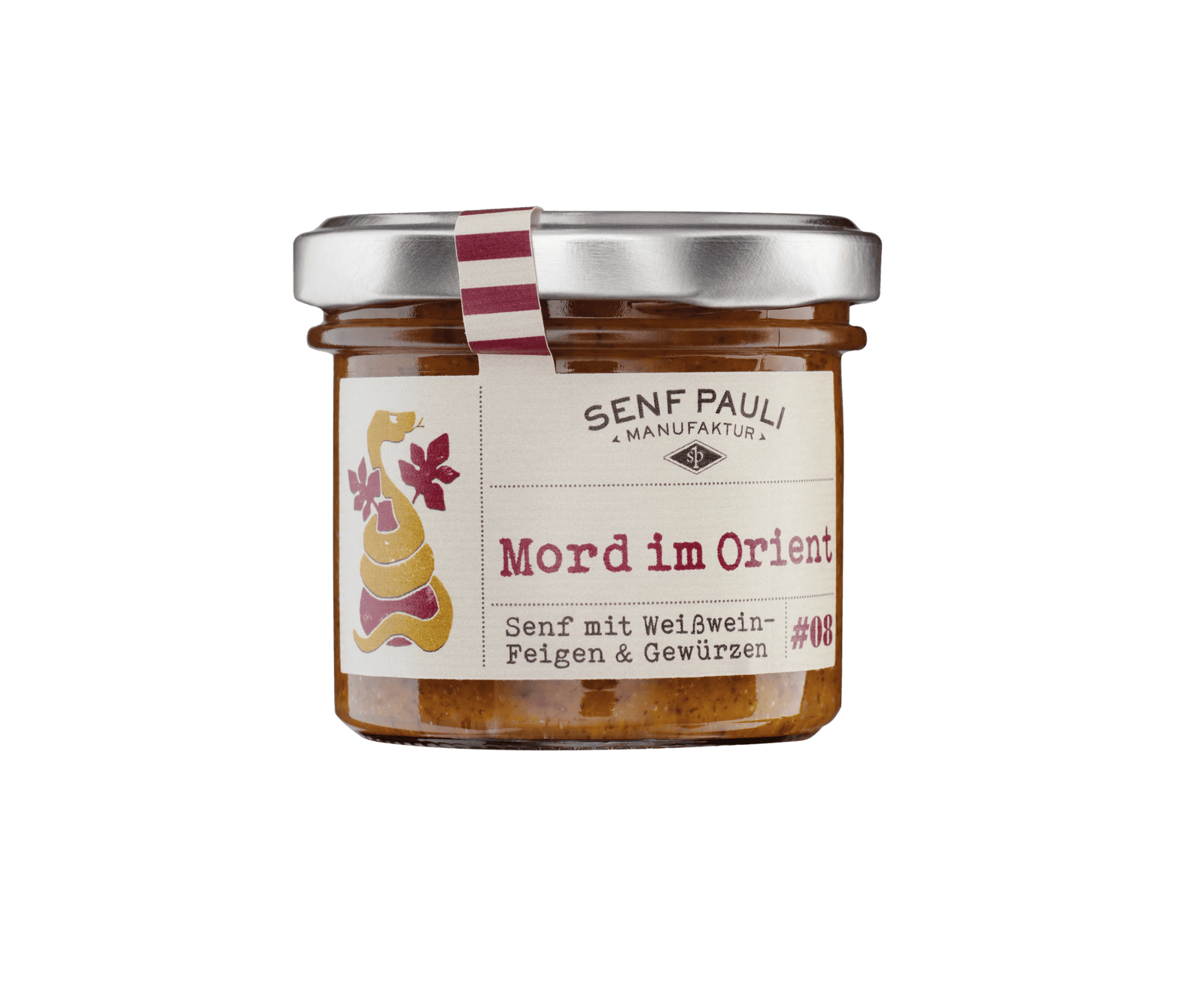 Senf Pauli "Mord im Orient" – Senf mit Weisswein, Feigen und Gewürzen 110ml - Feinkost Schmitz