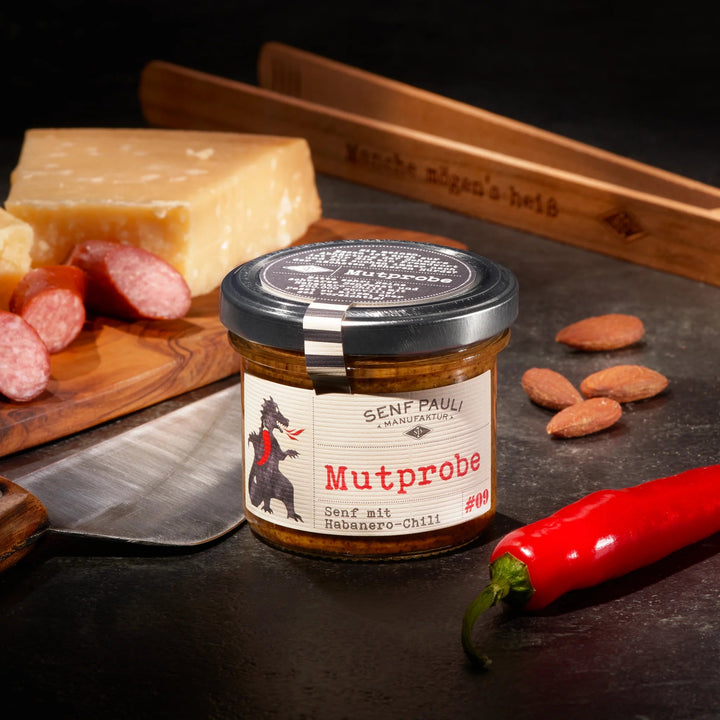 Senf Pauli "Mutprobe" - Senf mit Habanero Chili 110ml - Feinkost Schmitz