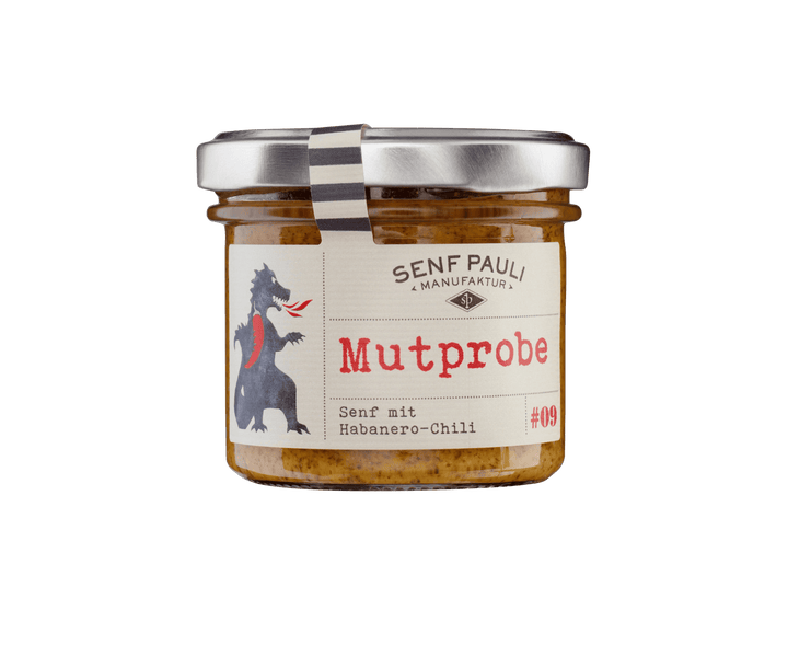 Senf Pauli "Mutprobe" - Senf mit Habanero Chili 110ml - Feinkost Schmitz